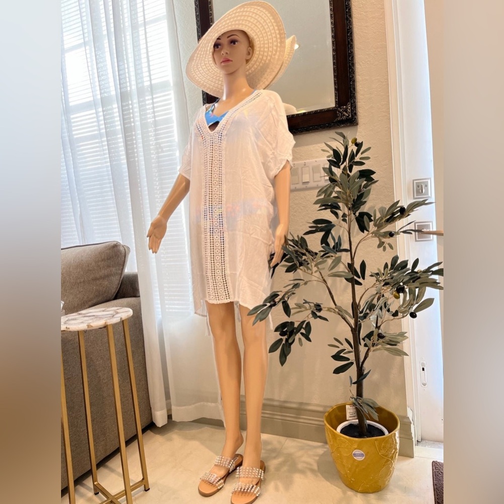 White Crochet Cover-Up